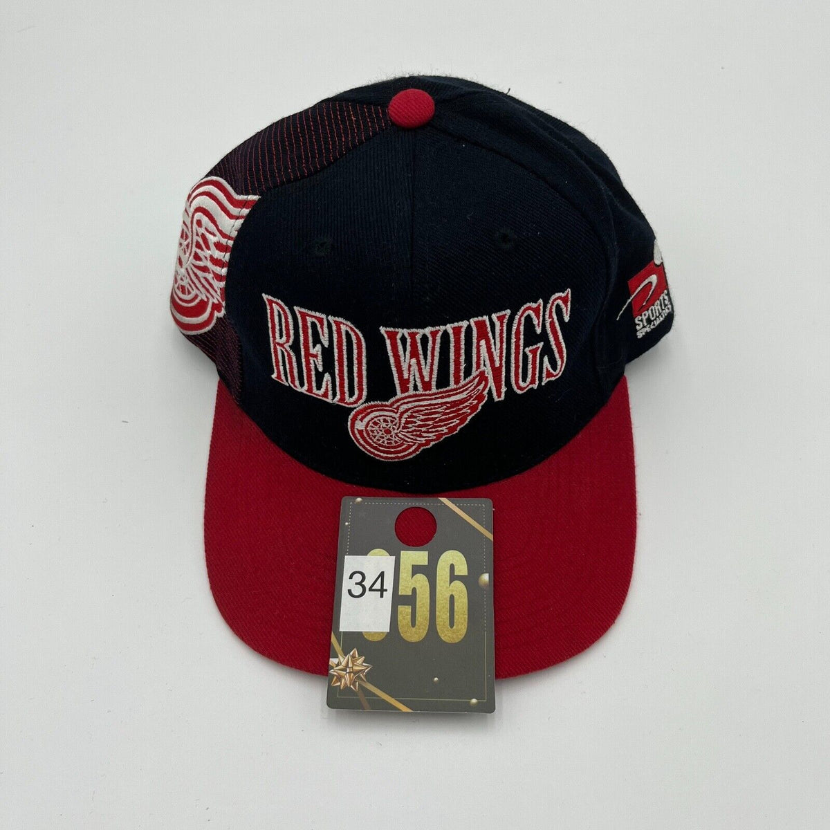 Vintage Detroit Red Wings 1997 Stanley Cup Champions Leather Snapback Hat  Cap