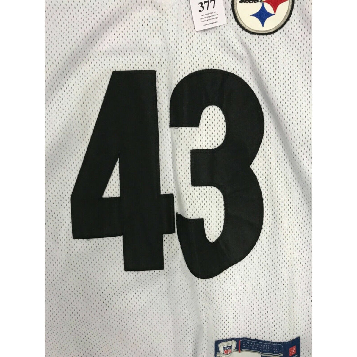 NFL Reebok On Field Pittsburgh Steelers Troy Polamalu Jersey #43 Men’s Size  L/XL