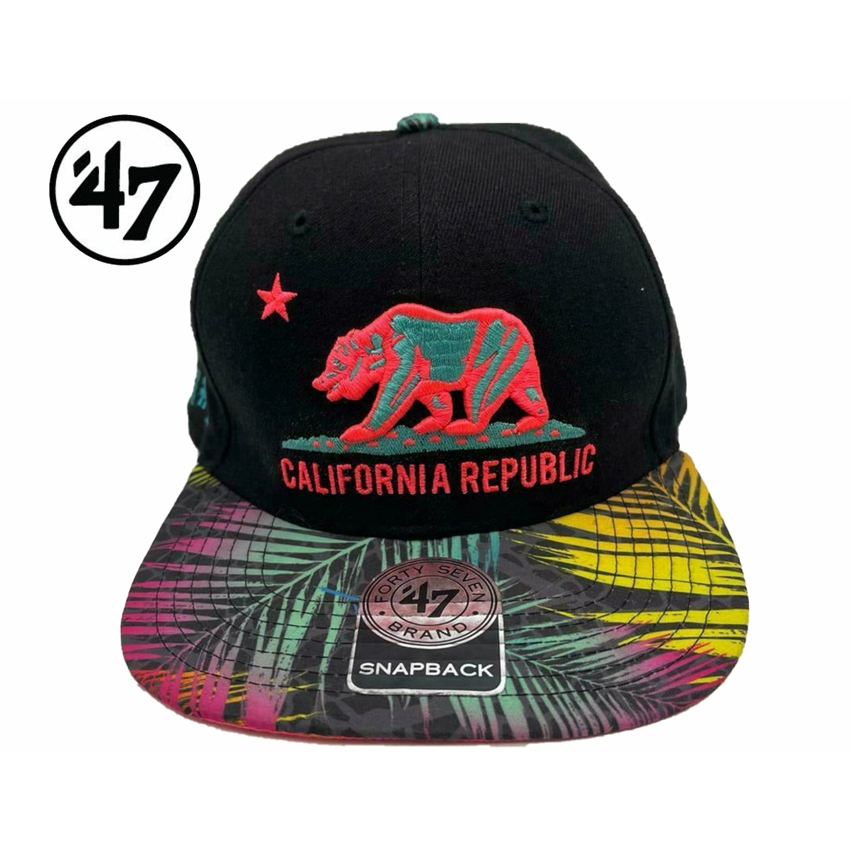 47 Brand Snapback Hat grey camo california republic cal new era forty seven