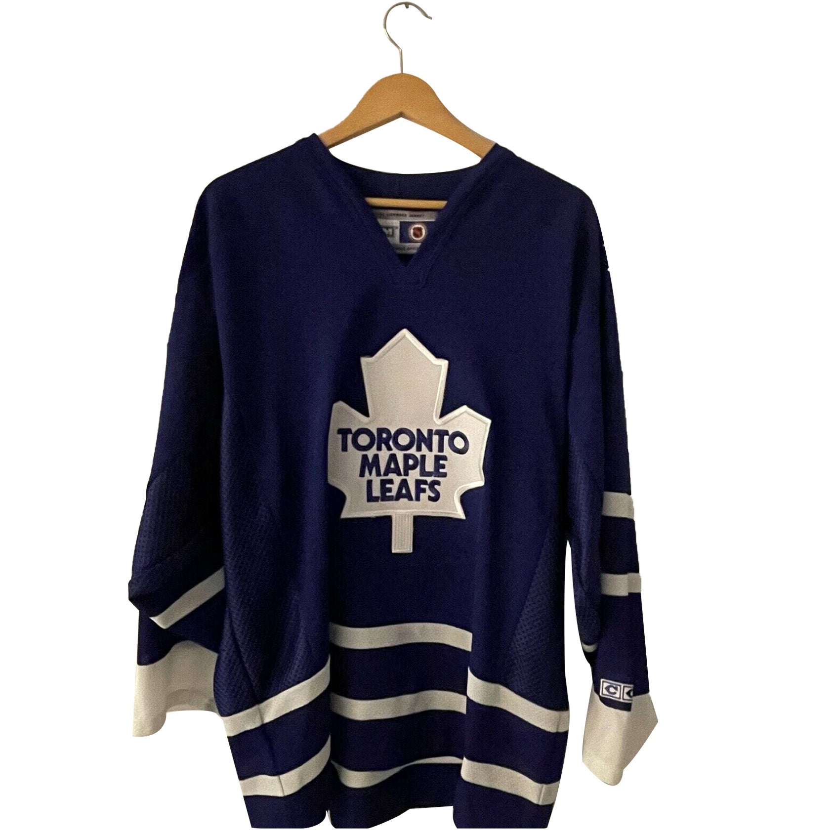 Toronto Maple Leafs CCM Knit Throwback Sweater Hockey Jersey Size Large