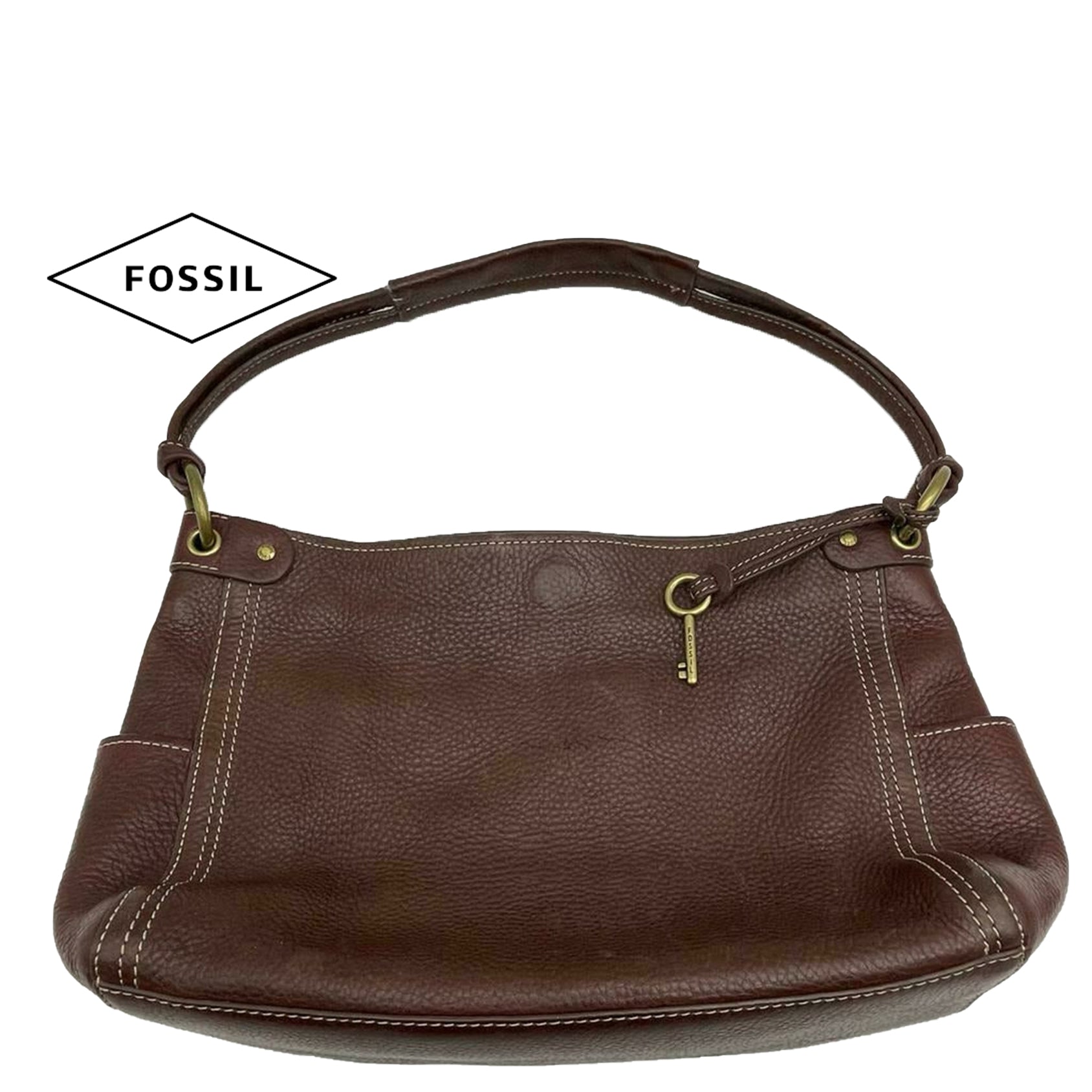 Fossil Black Pebbled Leather Purse - Ruby Lane