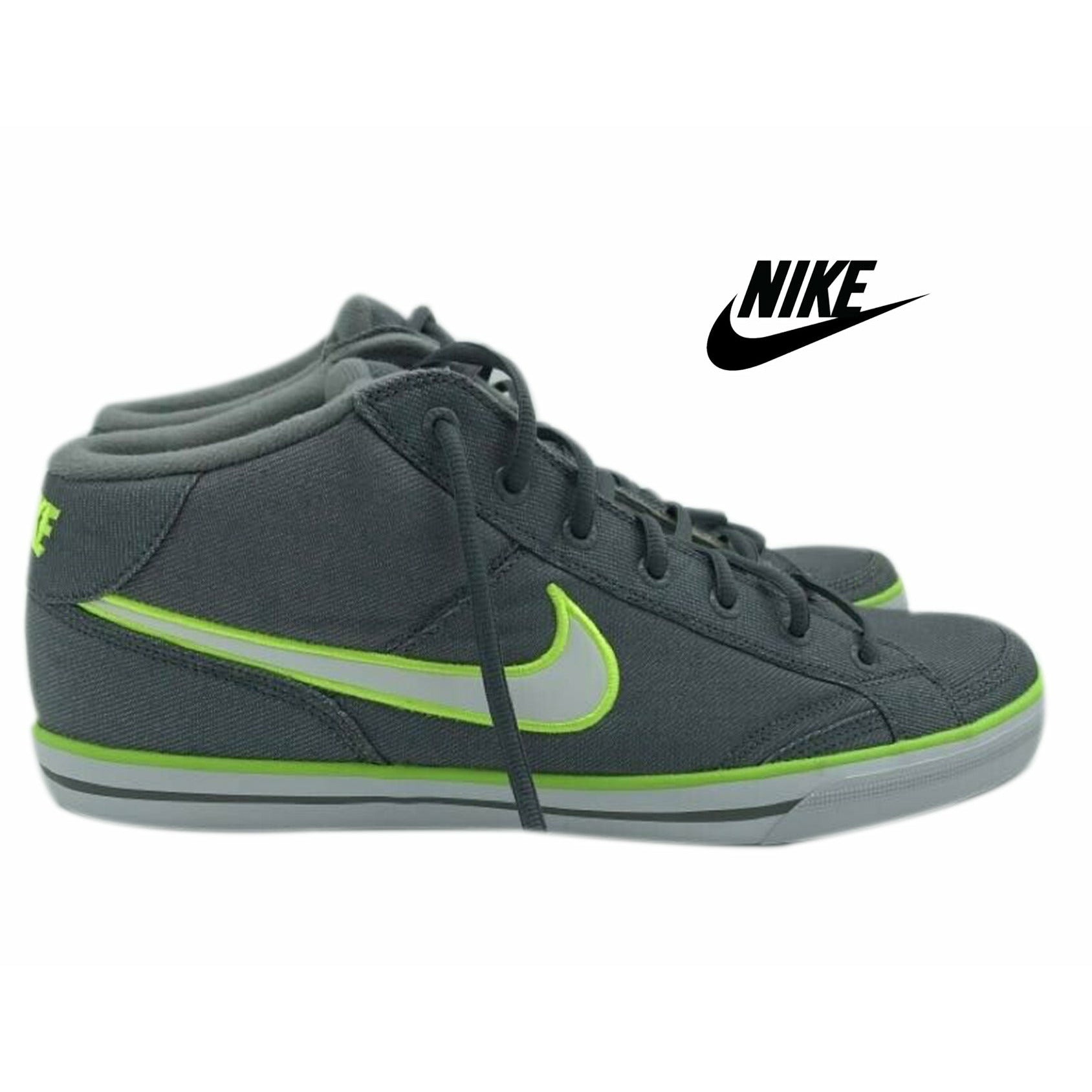 Ver weg Morse code decaan Nike Capri II Mid Grey & Green Size 12 – Sinaitex - Vintage Clothing,  Accessories & Wholesale