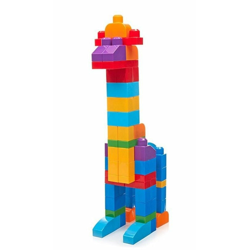 Mega Bloks Blue Big Bag Of Building Blocks By Fisher Price 80pcs Ages 1-5