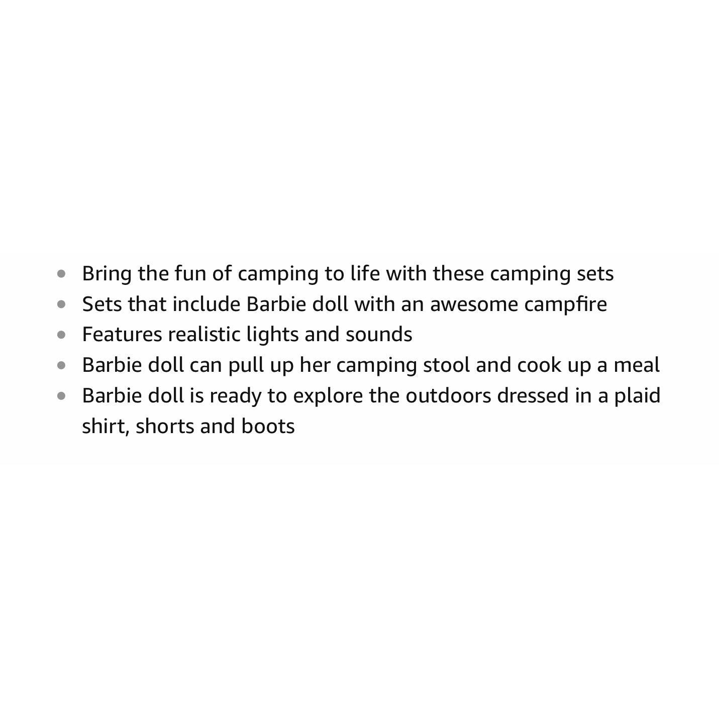 New Barbie Campfire Doll, Blonde