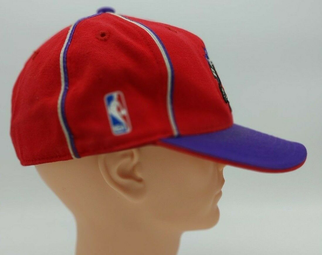 Toronto Raptors NBA Reebok Red and Purple Fitted 71/2 Hat/ Cap