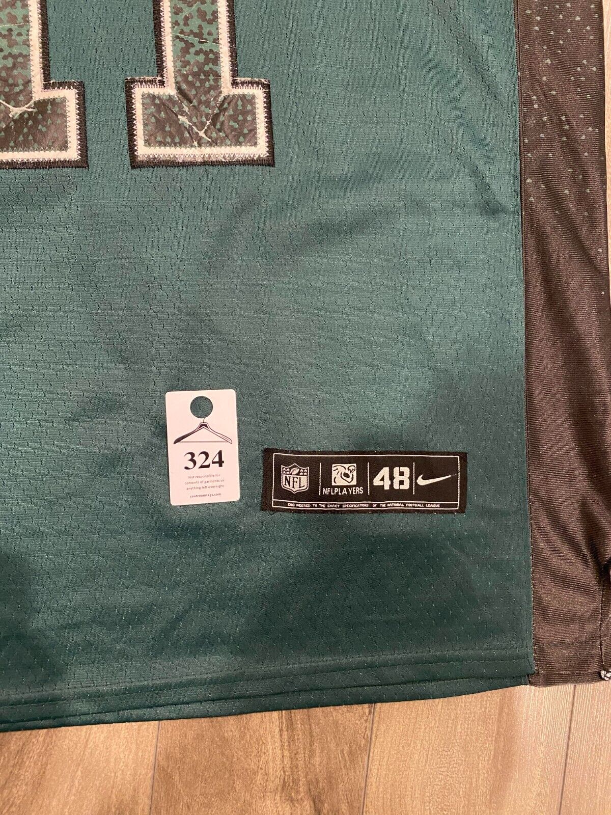 Philadelphia Eagles Carson Wentz Jersey Mens 48 Green Super Bowl LII NFL Nike