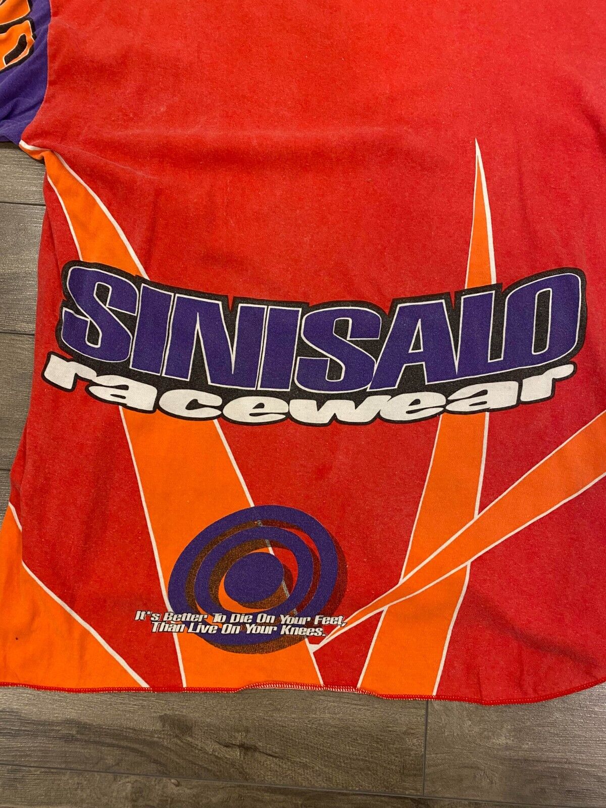 Vintage Sinisalo Motocross Jersey Longsleeve Shirt Mens XL Red Racing 1994