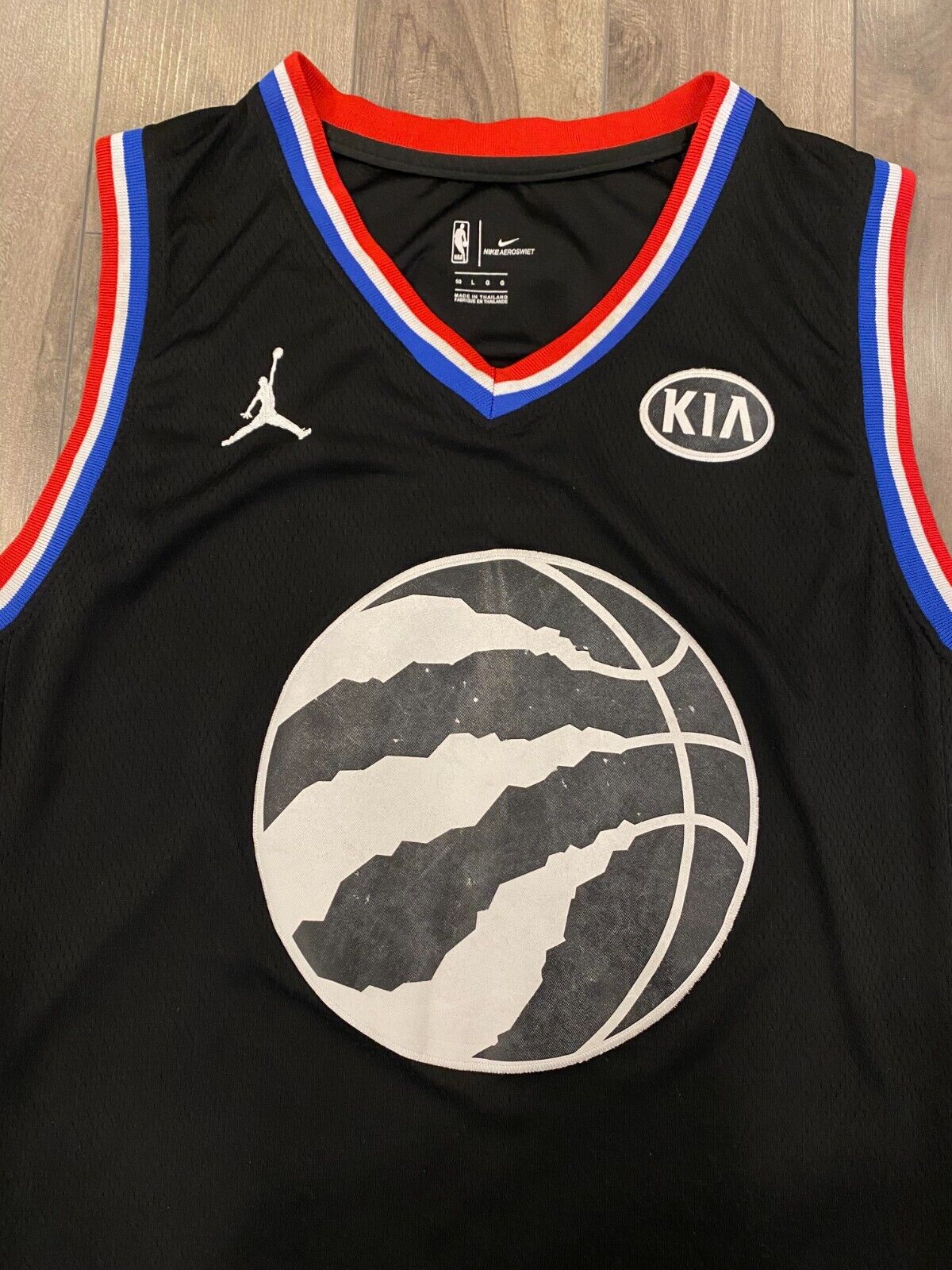 Kawhi Leonard Jersey Mens Large Black 2019 All Star NBA Nike Jordan (50)