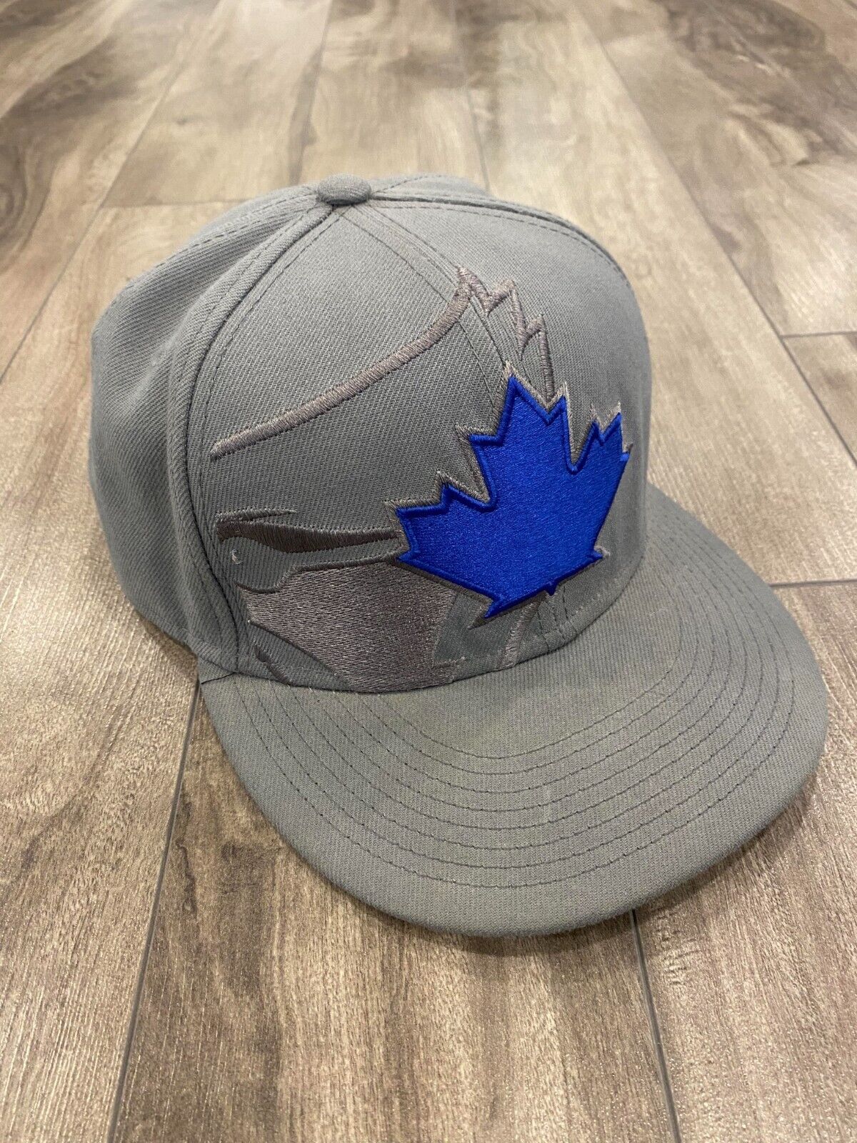 Toronto Blue Jays Hat Cap Fitted 7 1/4 Gray New Era 59Fifty MLB Baseball