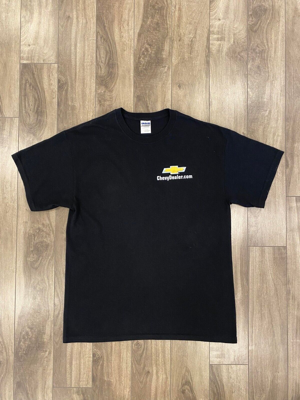 VINTAGE Chicago White Sox Chevrolet T Shirt Mens Large Black MLB Baseball Y2K