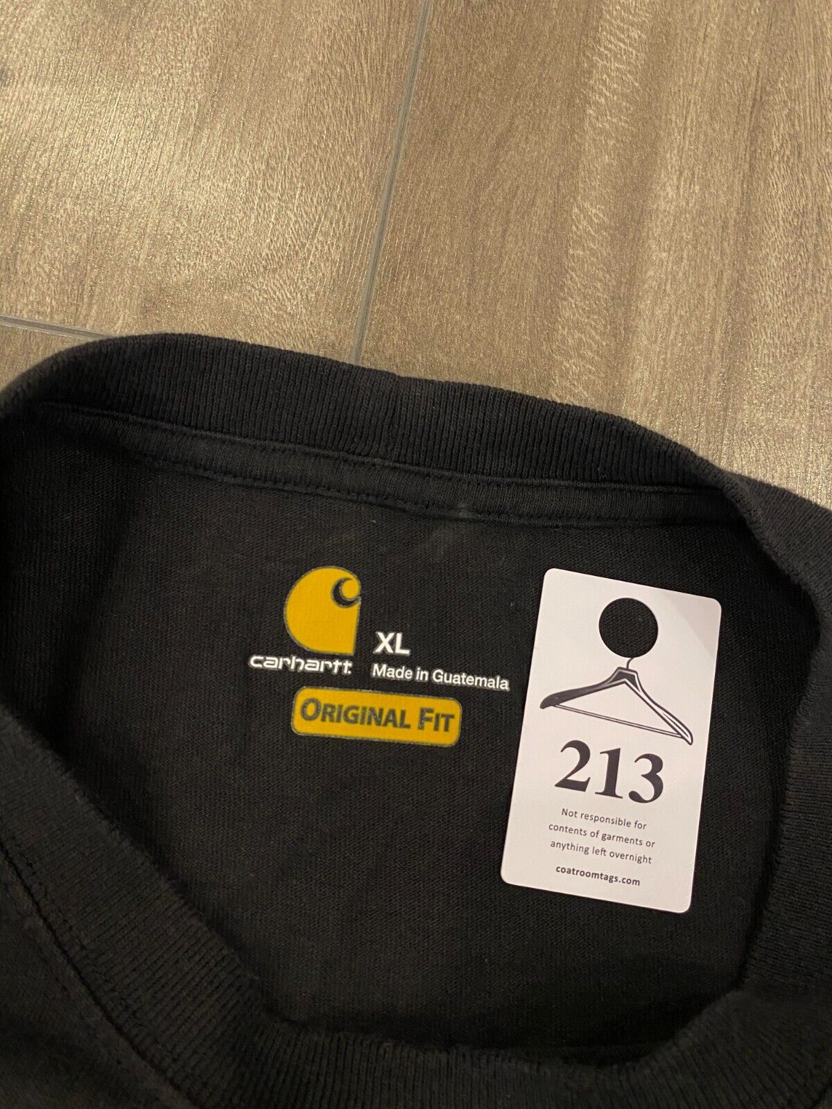 Carhartt T Shirt Mens Extra Large Black Pocket Work Wear Outdoors Original Fit