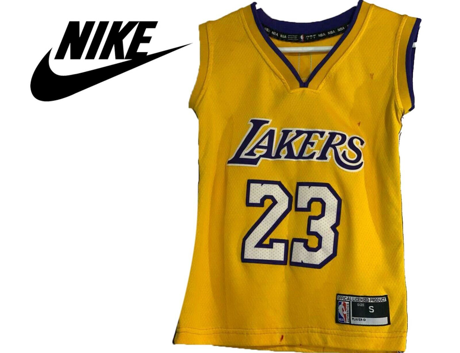 Nike NBA Authentic Icon Los Angeles Lakers LeBron James #23 Jersey S