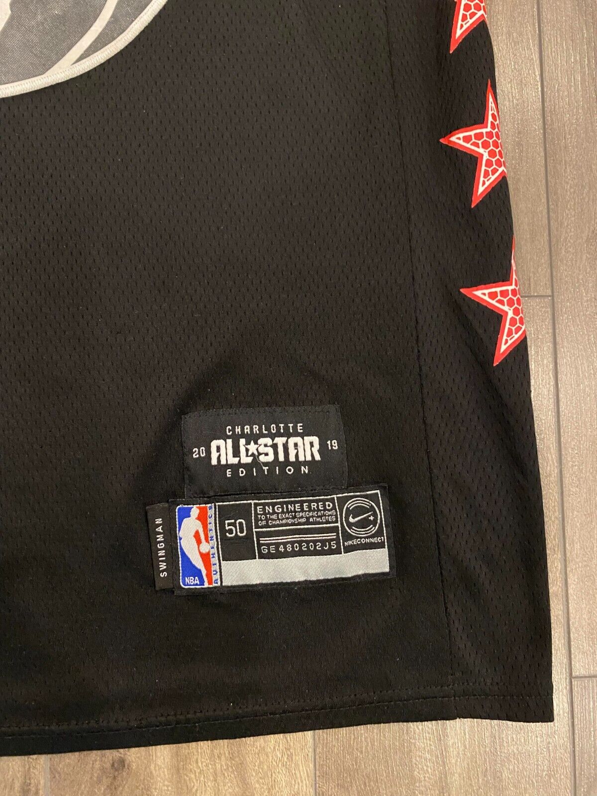 Kawhi Leonard Jersey Mens Large Black 2019 All Star NBA Nike Jordan (50)