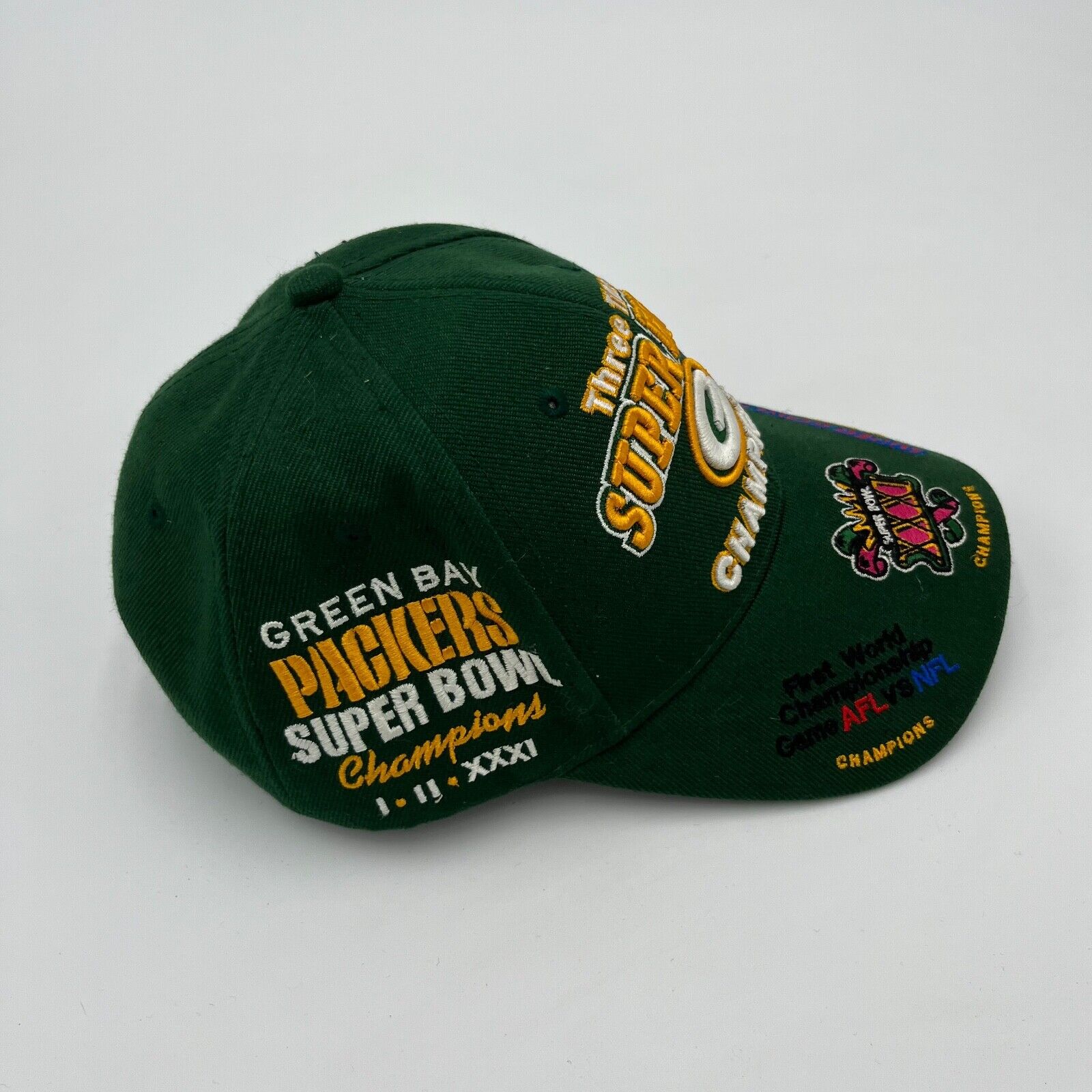 Reebok NFL Team Apparel Green Bay Packers Champs Cap Adjustable