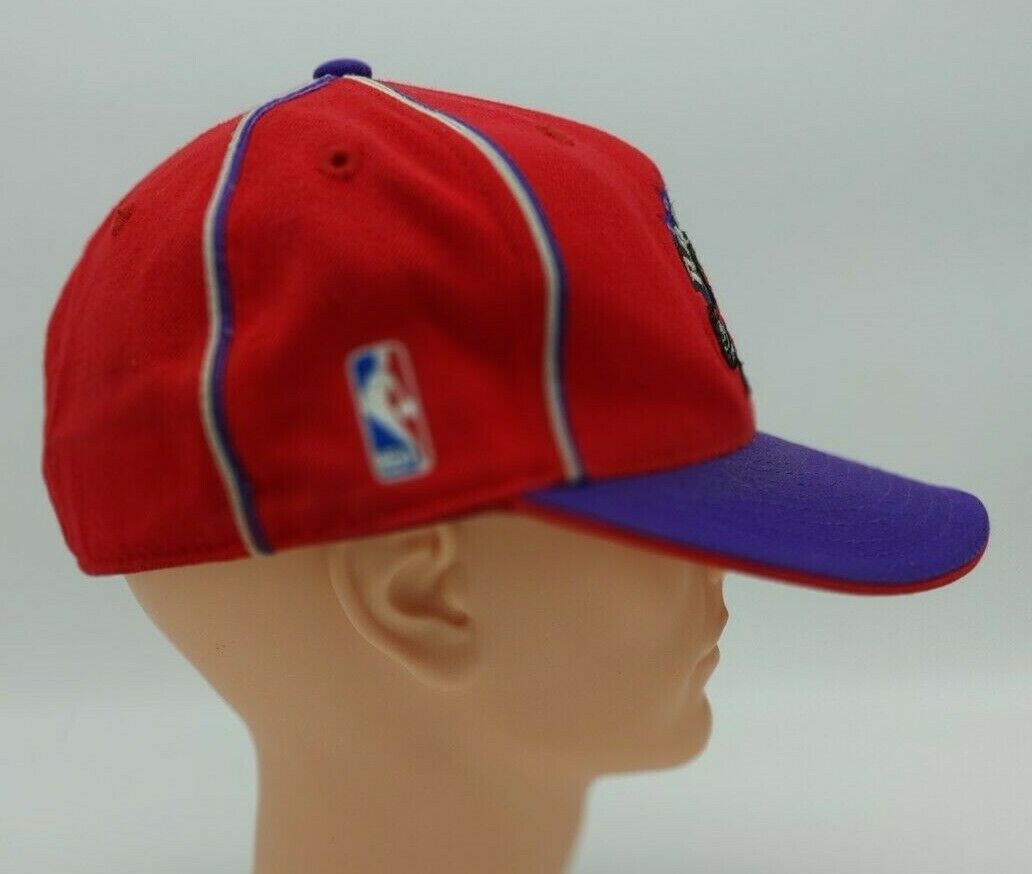 Toronto Raptors NBA Reebok Red and Purple Fitted 71/2 Hat/ Cap